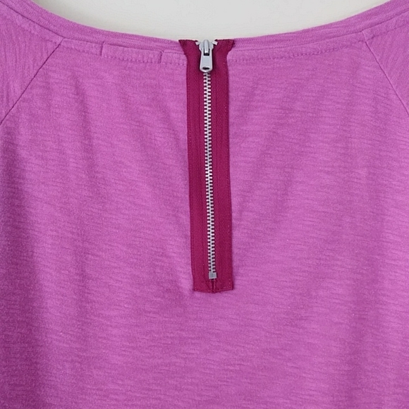 GAP Designed & Crafted High Low Back Zipper Cotton Top Large - Picture 4 of 13